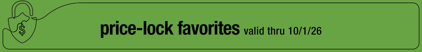Price Lock favorites